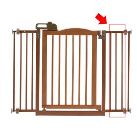 One-Touch Gate (Option: Touch Gate II Extension in Brown)