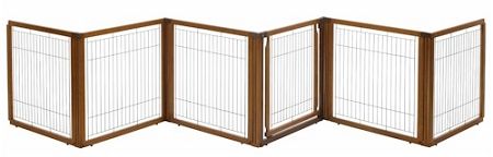 6 Panel Convertible Elite Pet Gate (Option: black)